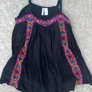 Boho spaghetti strap top.